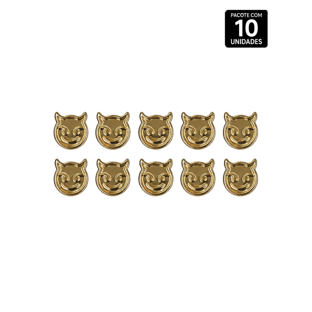 DIABINHO EMOJI ABS DOURADO 10 UNIDADES PROVOKE-ME 