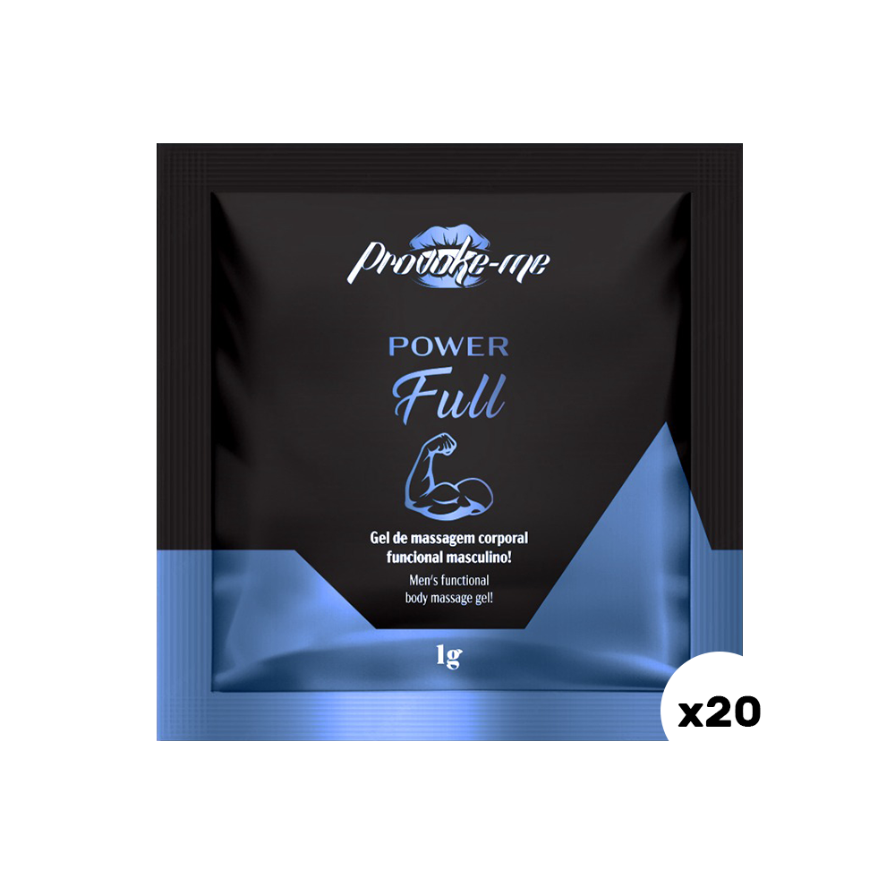 KIT 20 SACHÊS POWER FULL FUNCIONAL MASCULINO 1G PROVOKE-ME
