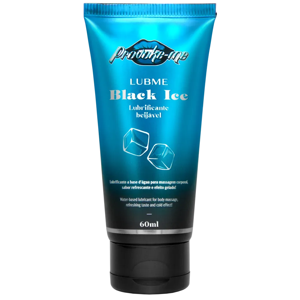 LUBME LUBRIFICANTE BLACK ICE COLD BEIJÁVEL 60ML PROVOKE-ME
