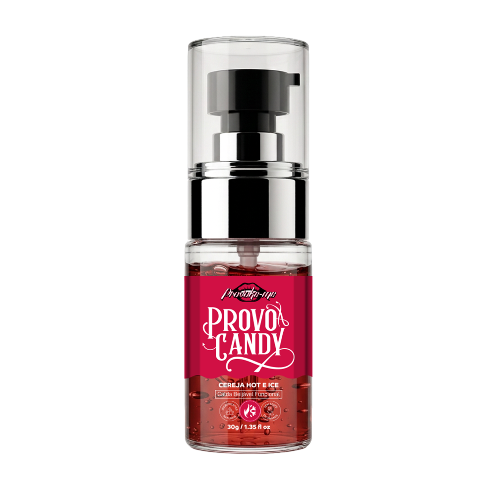 PROVO CANDY CALDA BEIJÁVEL CEREJA HOT & ICE 30G PROVOKE-ME