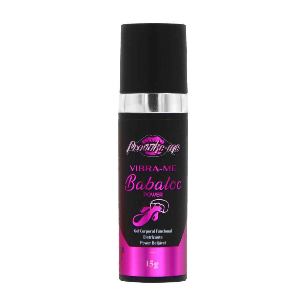 VIBRA-ME BABALOO POWER GEL ELETRIZANTE BEIJÁVEL 15G PROVOKE-ME