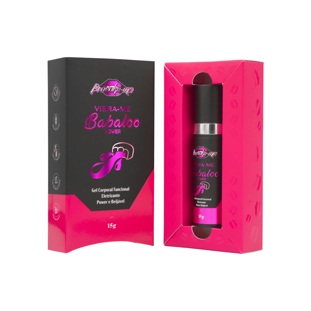 VIBRA-ME BABALOO POWER GEL ELETRIZANTE BEIJÁVEL 15G PROVOKE-ME