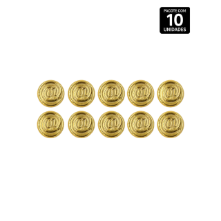 ARROBA CARACTERE ABS DOURADO 10 UNIDADES PROVOKE-ME 