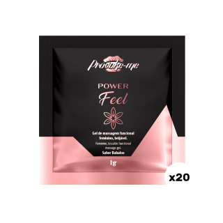 KIT 20 SACHÊS POWER FEEL ADSTRINGENTE BEIJÁVEL 1G PROVOKE-ME