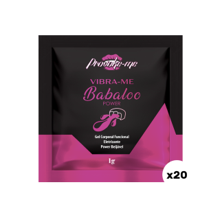 KIT 20 SACHÊS VIBRA-ME BABALOO POWER BEIJÁVEL 1G PROVOKE-ME
